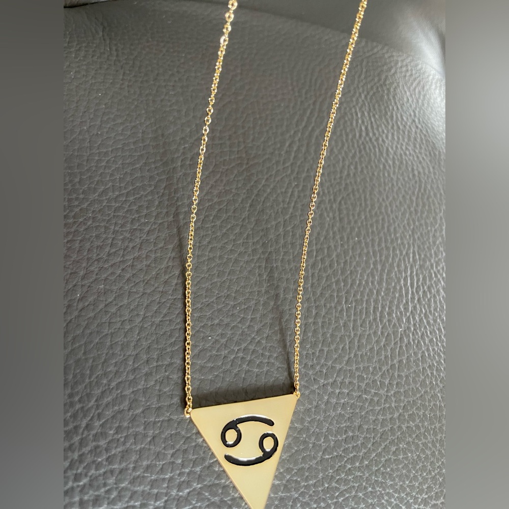 18K Gold plated stainless Zodiac Pendant Necklace